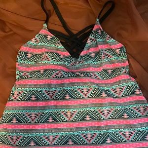 Swim top. Island soul curves size 1x no padding.